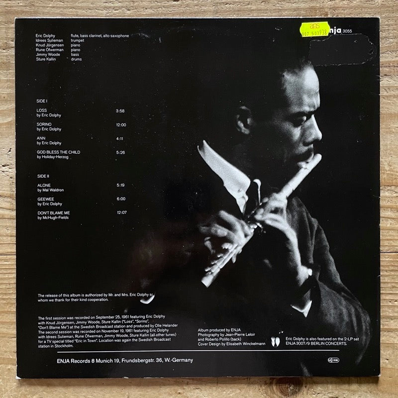ERIC DOLPHY / STOCKHOLM SESSIONS - German Enja Original