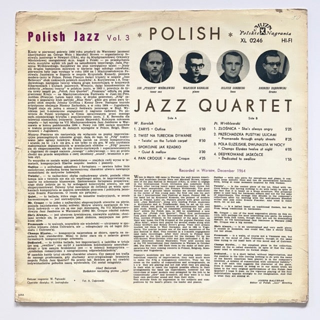 POLISH JAZZ QUARTET / POLISH JAZZ VOL.3