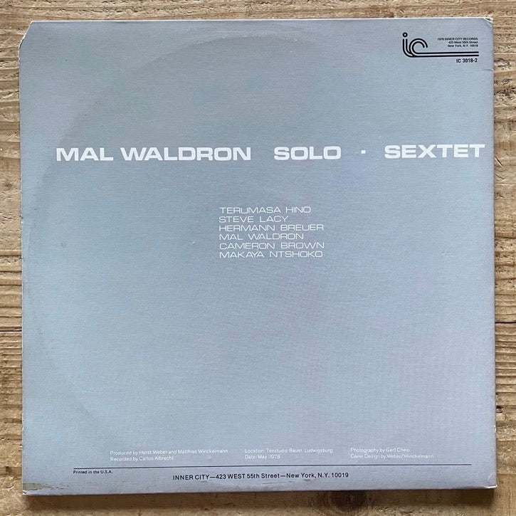 MAL WALDRON / MOODS (2LP) - US Inner City