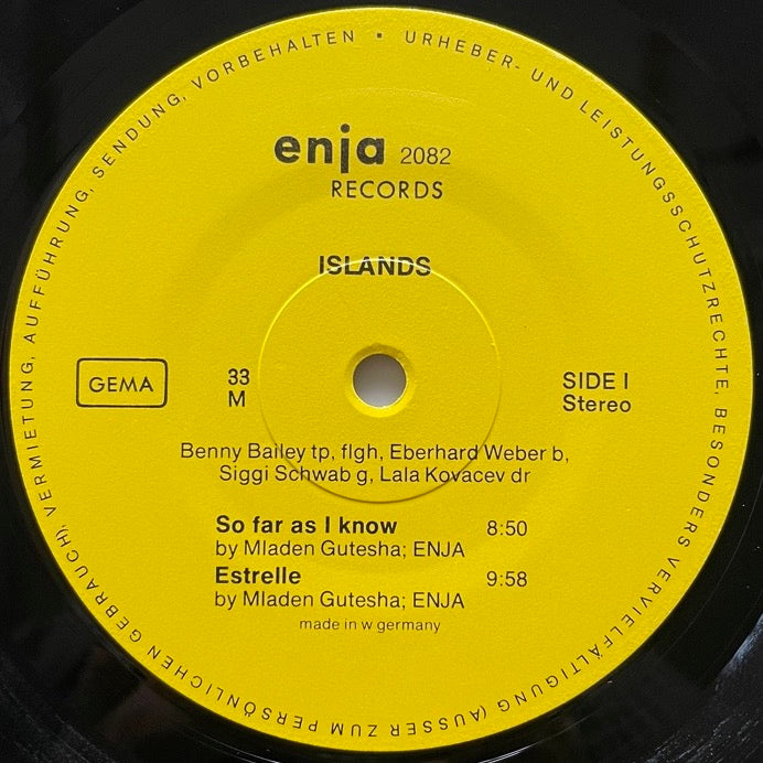 BENNY BAILEY / ISLANDS - German Enja Original