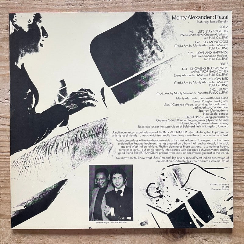 MONTY ALEXANDER feat. ERNEST RANGLIN / RASS! - German MPS/BASF Original