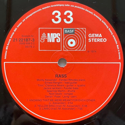 MONTY ALEXANDER feat. ERNEST RANGLIN / RASS! - German MPS/BASF Original