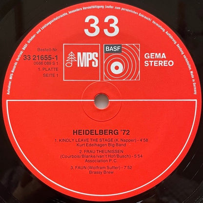 V.A. / HEIDELBERGER JAZZ TAGE 72 (2LP) - German MPS Original