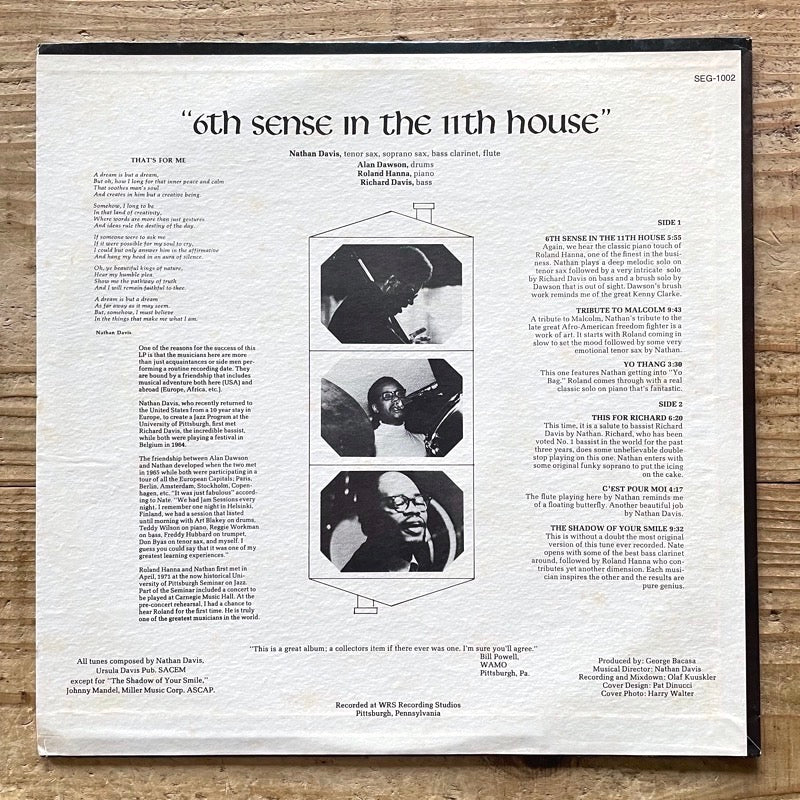 NATHAN DAVIS / 6th SENSE IN THE 11th HOUSE - US Segue Original