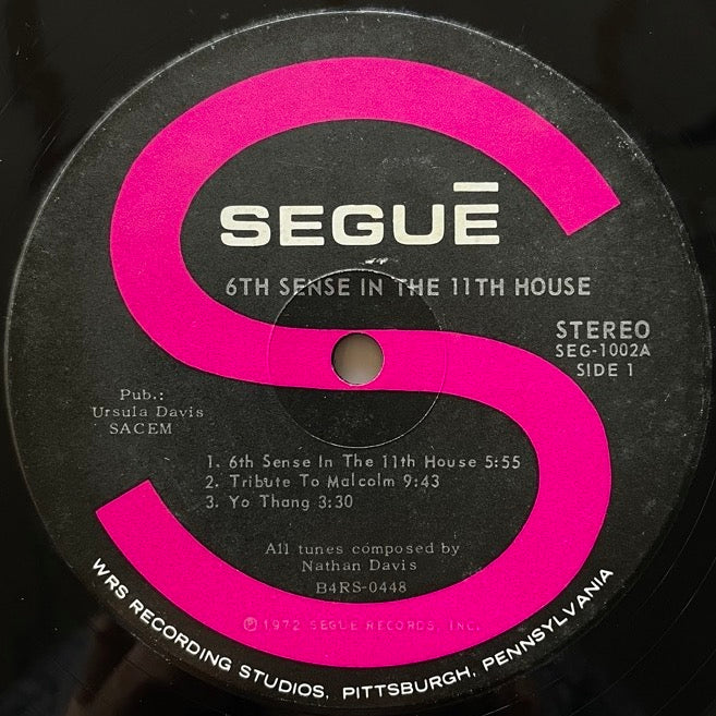 NATHAN DAVIS / 6th SENSE IN THE 11th HOUSE - US Segue Original