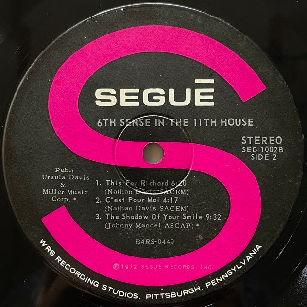 NATHAN DAVIS / 6th SENSE IN THE 11th HOUSE - US Segue Original