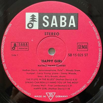 NATHAN DAVIS / HAPPY GIRL - German Saba original