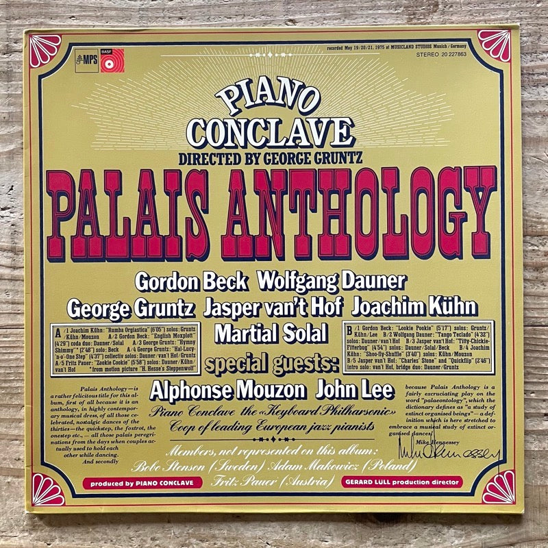 PIANO CONCLAVE / PALAIS ANTHOLOGY - German MPS/BASF Original