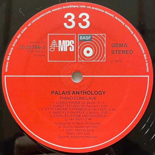 PIANO CONCLAVE / PALAIS ANTHOLOGY - German MPS/BASF Original