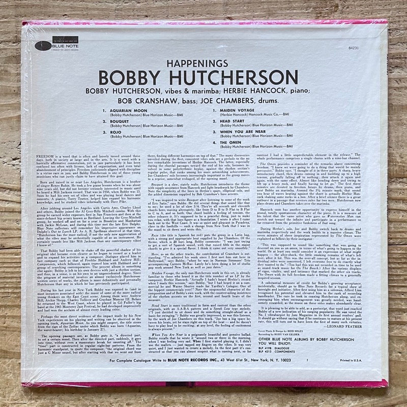 BOBBY HUTCHERSON / HAPPENINGS - US Blue Note Liberty