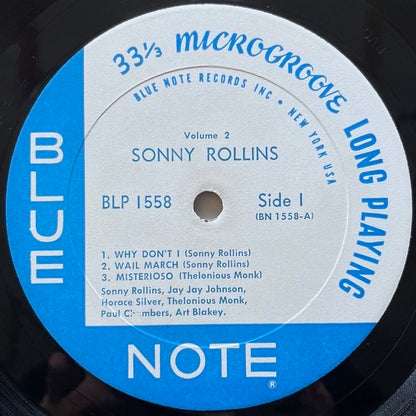 SONNY ROLLINS / VOL.2 - US Blue Note NY/Liberty MONO