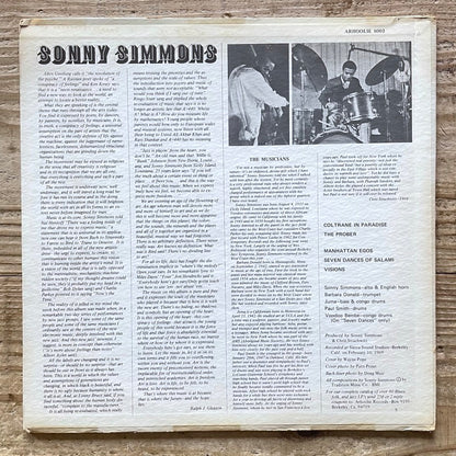 SONNY SIMMONS / MANHATTAN EGOS - US Arhoolie Original