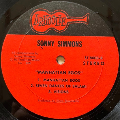 SONNY SIMMONS / MANHATTAN EGOS - US Arhoolie Original