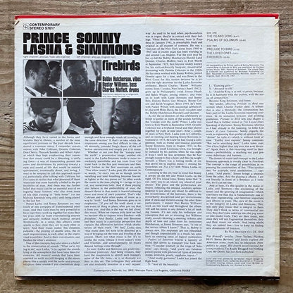 PRINCE LASHA & SONNY SIMMONS / FIREBIRDS - US Contemporary Original