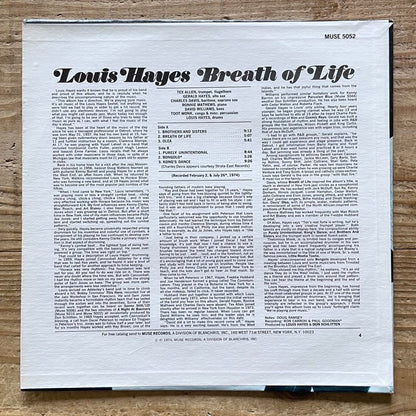 LOUIS HAYES / BREATH OF LIFE - US Muse Original