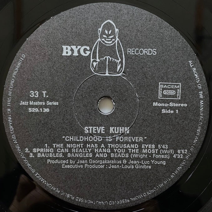 STEVE KUHN TRIO / CHILDHOOD IS FOREVER - French BYG Original