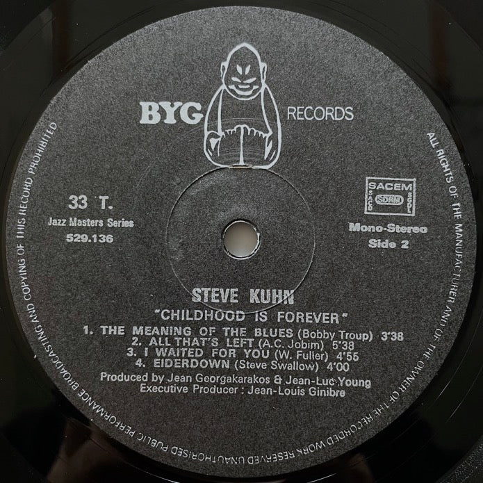 STEVE KUHN TRIO / CHILDHOOD IS FOREVER - French BYG Original