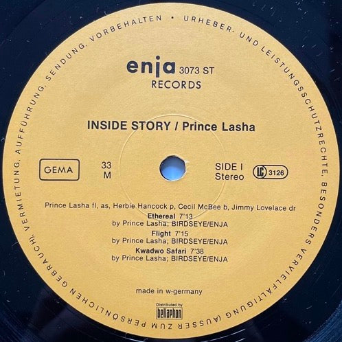 PRINCE LASHA / INSIDE STORY - German Enja Original