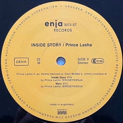PRINCE LASHA / INSIDE STORY - German Enja Original