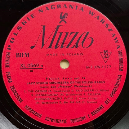 JAZZ STUDIO ORCHESTRA OF THE POLISH RADIO / POLISH JAZZ VOL.19 - Polish Muza original