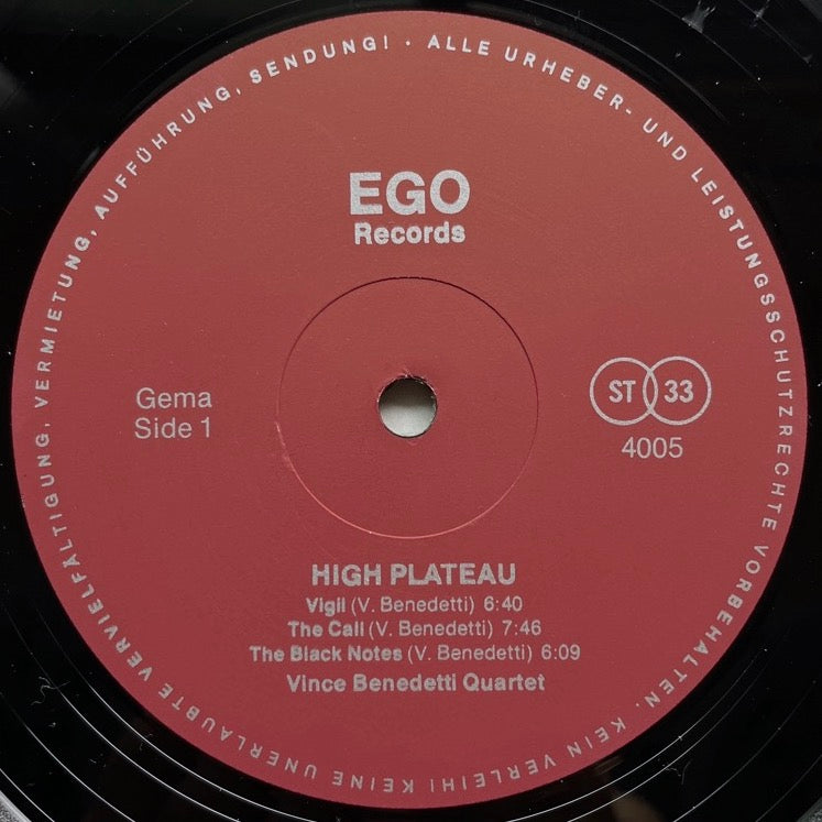 VINCE BENEDETTI / THE DWELLERS ON THE HIGH PLATEAU - German EGO original