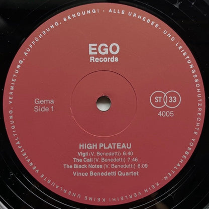 VINCE BENEDETTI / THE DWELLERS ON THE HIGH PLATEAU - German EGO original