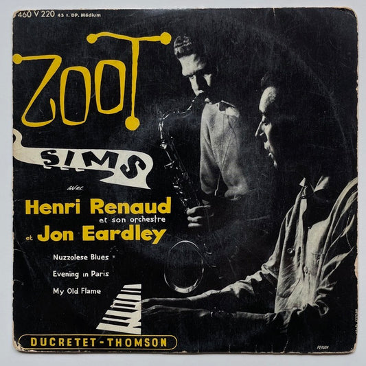 ZOOT SIMS avec HENRI RENAUD on DUCRETET-THOMSON - French EP