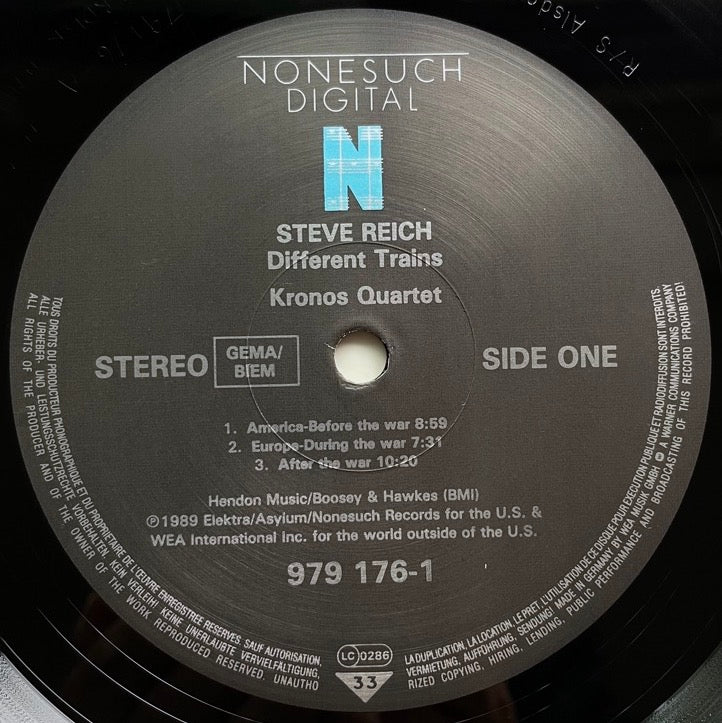 steve 人気 reich different trains レコード