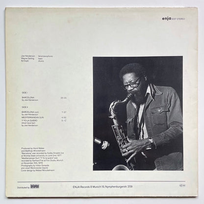 JOE HENDERSON / BARCELONA - German Enja Original