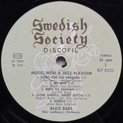 ALICE BABS / MUSIC WITH A JAZZ FLAVOUR - Swedish Society Original