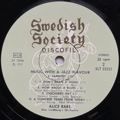 ALICE BABS / MUSIC WITH A JAZZ FLAVOUR - Swedish Society Original