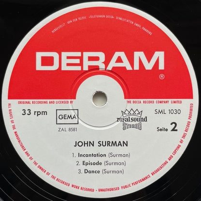 JOHN SURMAN on UK Deram - German LP NM