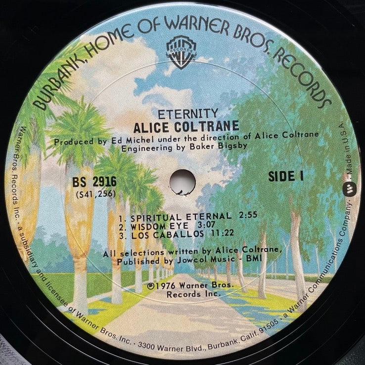 ALICE COLTRANE / ETERNITY - US Warner Bros. Original