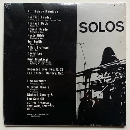 RICHARD LANDRY / SOLOS (2LP) - US Chatham Square original sealed!