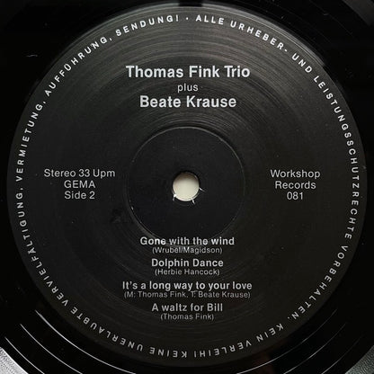 THOMAS FINK TRIO & BEATE KRAUSE / A WALTZ FOR BILL - German Workshop original