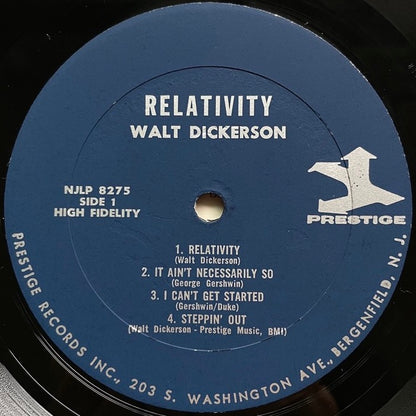 WALT DICKERSON / RELATIVITY - US New Jazz blue lbl