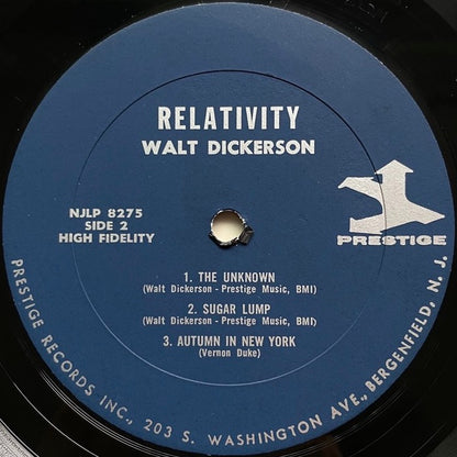 WALT DICKERSON / RELATIVITY - US New Jazz blue lbl