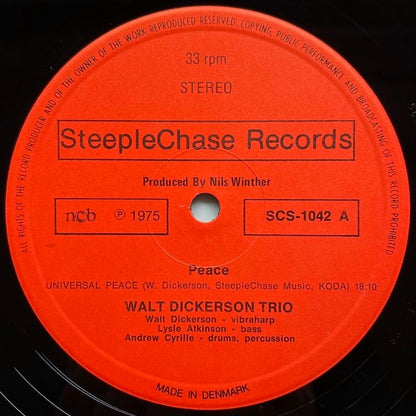 WALT DICKERSON TRIO / PEACE - Danish SteepleChase original