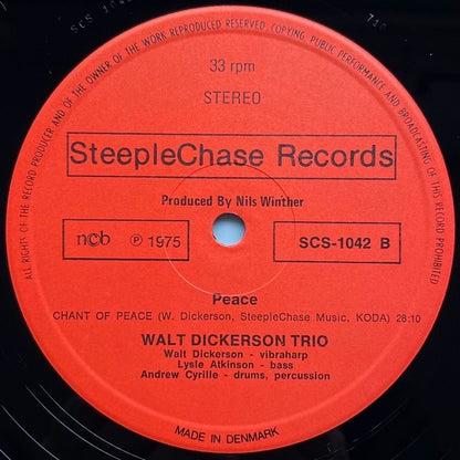 WALT DICKERSON TRIO / PEACE - Danish SteepleChase original