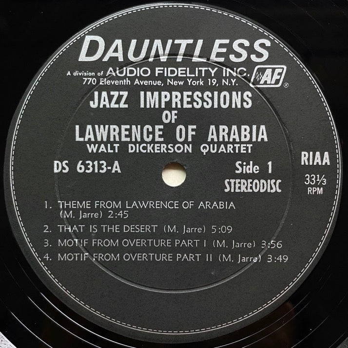 WALT DICKERSON QUARTET / JAZZ IMPRESSIONS OF LAWRENCE OF ARABIA - US Dauntless originall