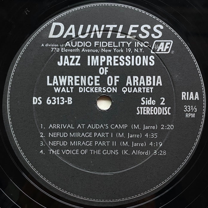 WALT DICKERSON QUARTET / JAZZ IMPRESSIONS OF LAWRENCE OF ARABIA - US Dauntless originall