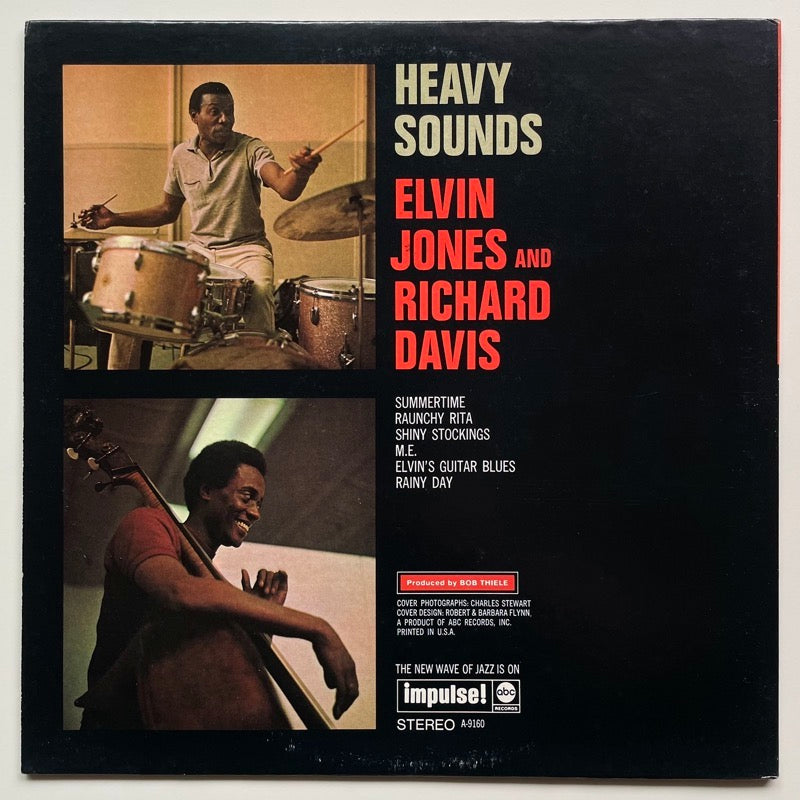 ELVIN JONES AND RICHARD DAVIS / HEAVY SOUNDS - US Impulse green lbl