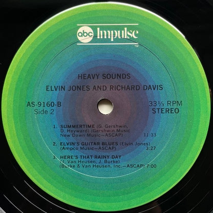 ELVIN JONES AND RICHARD DAVIS / HEAVY SOUNDS - US Impulse green lbl