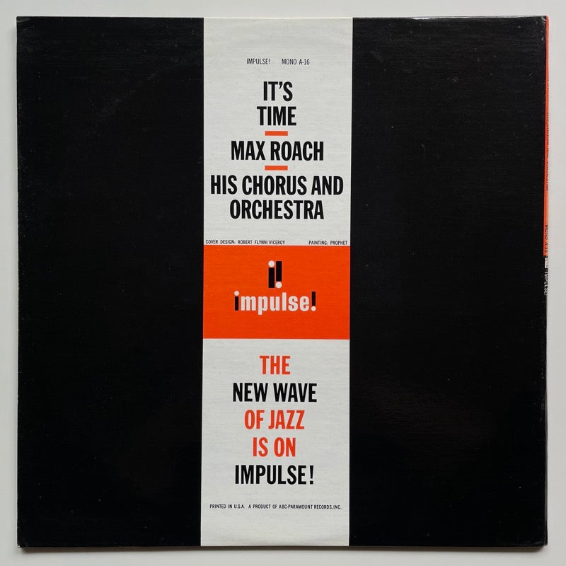 MAX ROACH / IT'S TIME - US Impulse green lbl