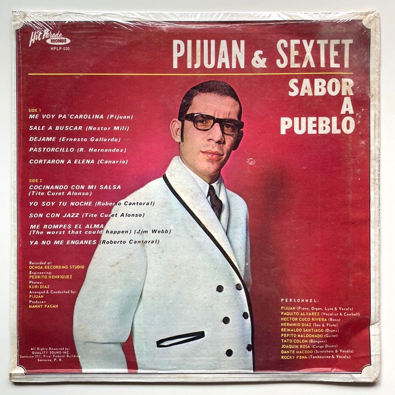 PIJUAN & SEXTET / SABOR A PUEBLO - Puerto Rico Hit Parade Original