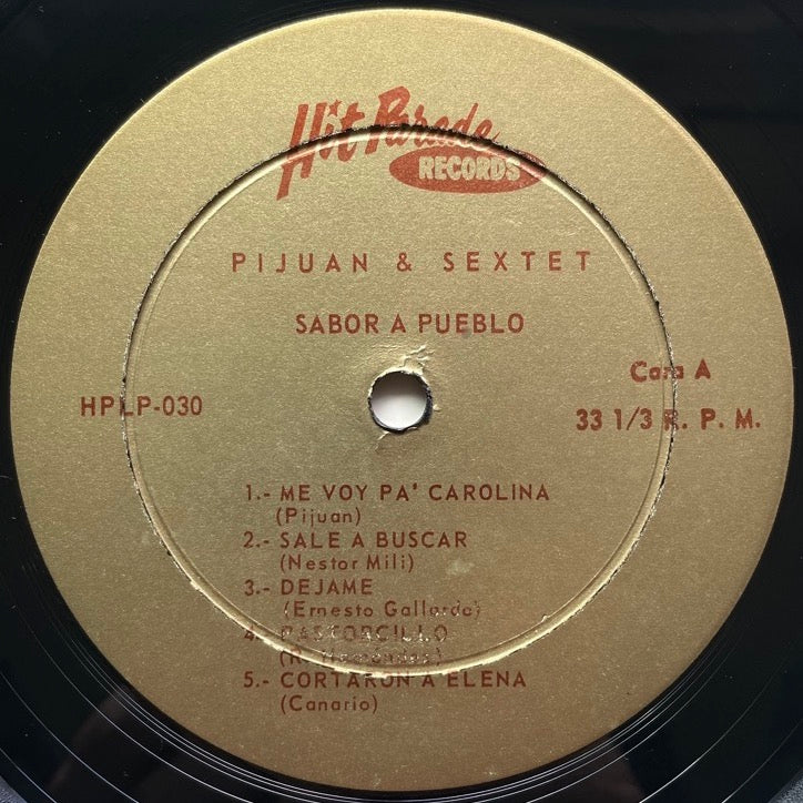 PIJUAN & SEXTET / SABOR A PUEBLO - Puerto Rico Hit Parade Original