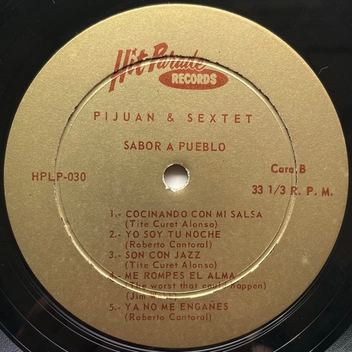 PIJUAN & SEXTET / SABOR A PUEBLO - Puerto Rico Hit Parade Original