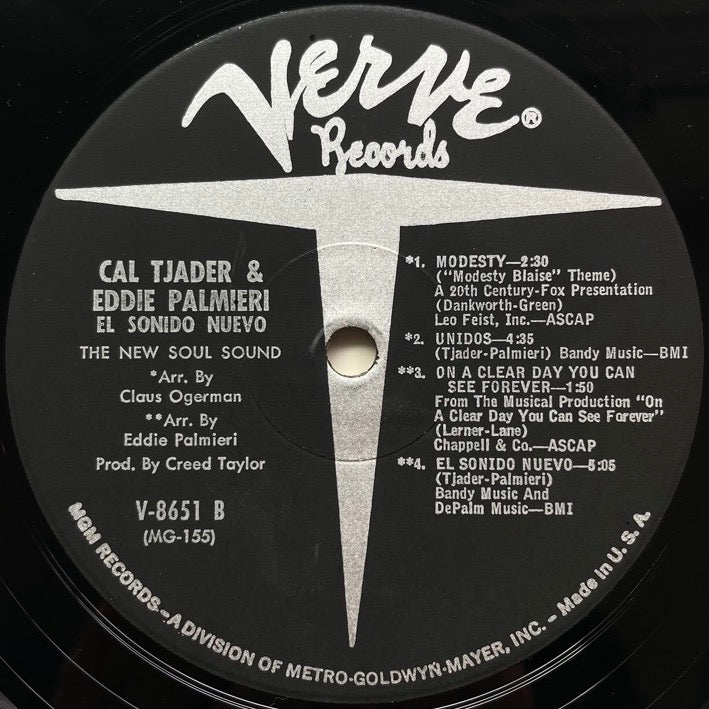 CAL TJADER & EDDIE PALMIERI / EL SONIDO NUEVO - US Verve original