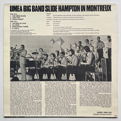 UMEA BIG BAND - SLIDE HAMPTON IN MONTREUX on Swedish Gazell original