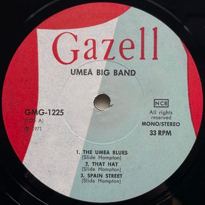 UMEA BIG BAND - SLIDE HAMPTON IN MONTREUX on Swedish Gazell original